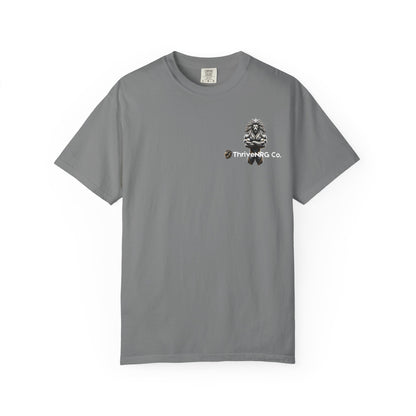 Lion Graphic Unisex Garment-Dyed T-Shirt - Casual Cool Apparel