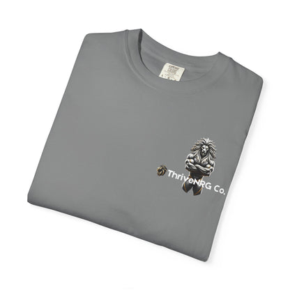 Lion Graphic Unisex Garment-Dyed T-Shirt - Casual Cool Apparel