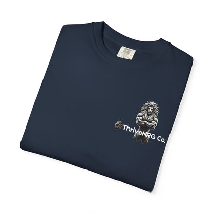 Lion Graphic Unisex Garment-Dyed T-Shirt - Casual Cool Apparel
