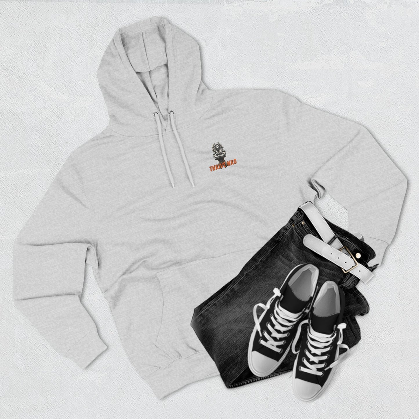 Casual Three-Panel Fleece Hoodie for Everyday Comfort