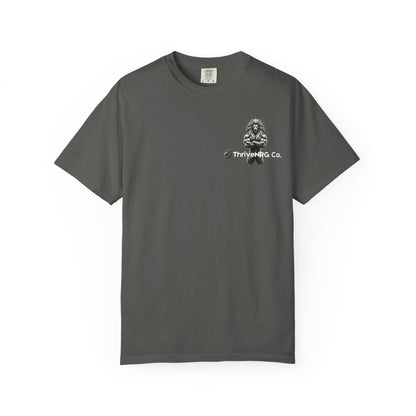 Lion Graphic Unisex Garment-Dyed T-Shirt - Casual Cool Apparel
