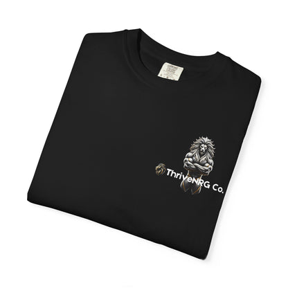 Lion Graphic Unisex Garment-Dyed T-Shirt - Casual Cool Apparel