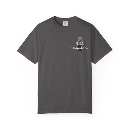 Lion Graphic Unisex Garment-Dyed T-Shirt - Casual Cool Apparel