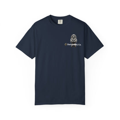 Lion Graphic Unisex Garment-Dyed T-Shirt - Casual Cool Apparel