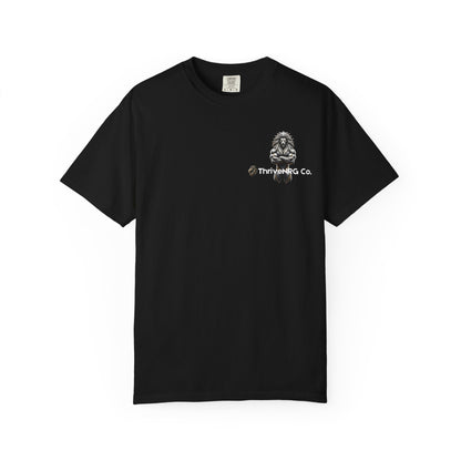 Lion Graphic Unisex Garment-Dyed T-Shirt - Casual Cool Apparel