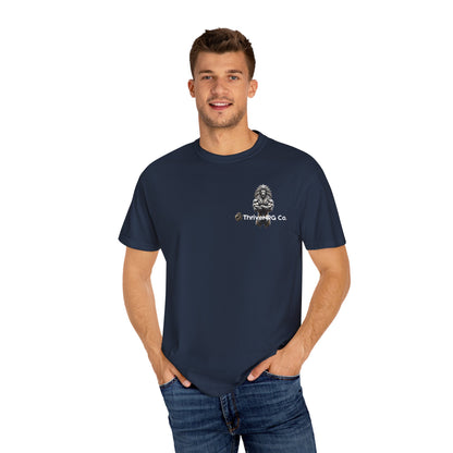 Lion Graphic Unisex Garment-Dyed T-Shirt - Casual Cool Apparel